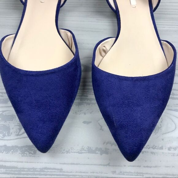 Zara D’orsay blue flats - Picture 3 of 8